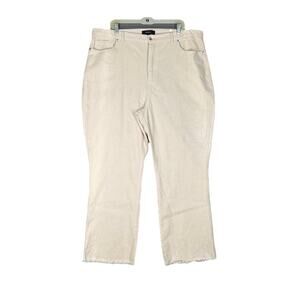 NWT Forever 21 Cream Wide Leg Corduroy‎ Pants 3X Raw Hem Boho Chic Coastal Y2K